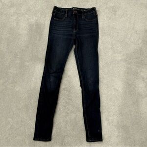Hollister Women's Dark Blue Skinny Jeans